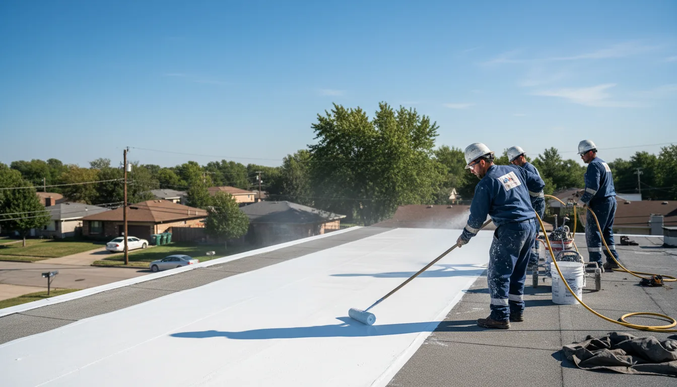 Commercial roof coating in Dickens, TX near me